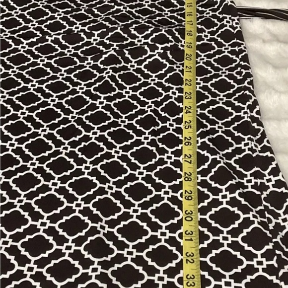 Etcetera Women’s  Retro Style Geometric Brown & White Print Dress Size 2 - Picture 12 of 12